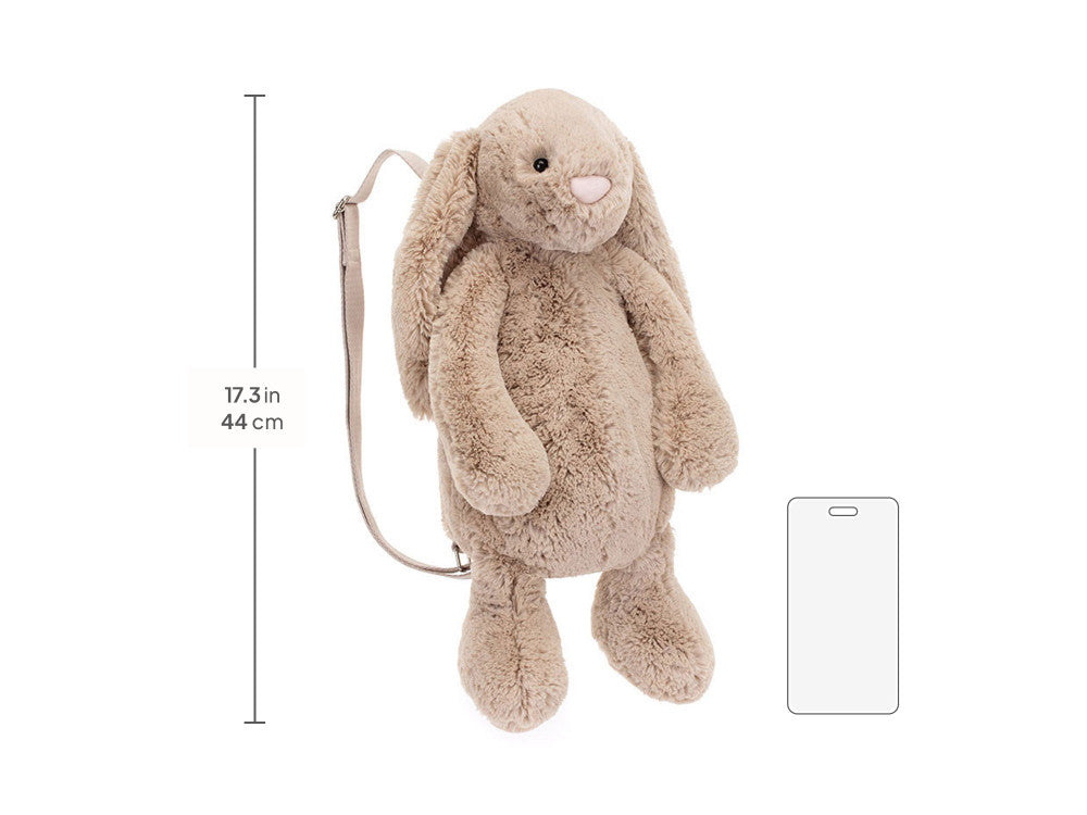 Bashful Beige Bunny Backpack
