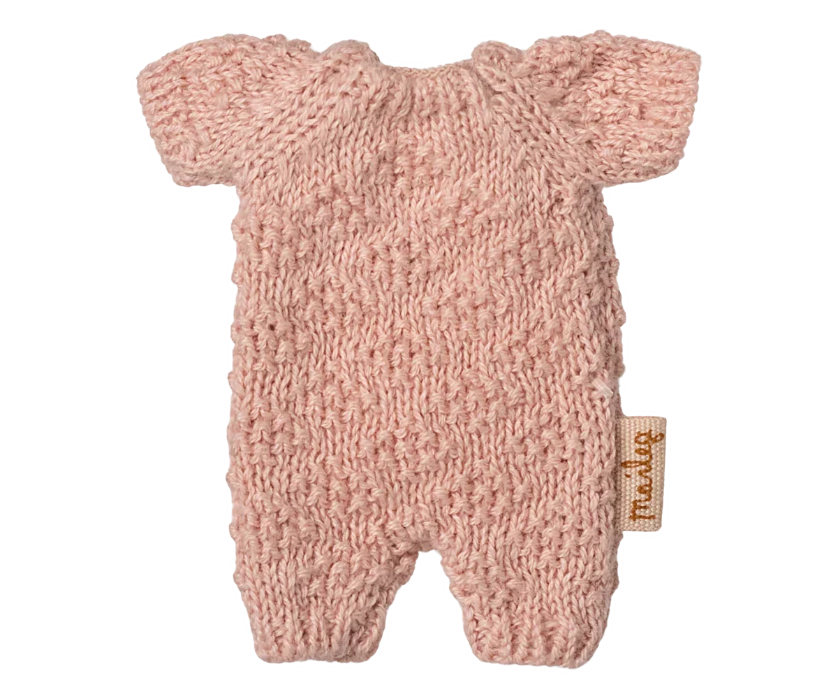 Knitted suit, Micro - Rose