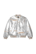 Leather Ovs Bomber Jacket