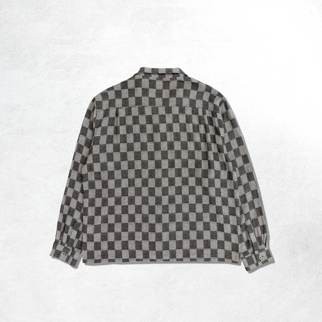 Heresy Trellis Revere Shirt: Black Check