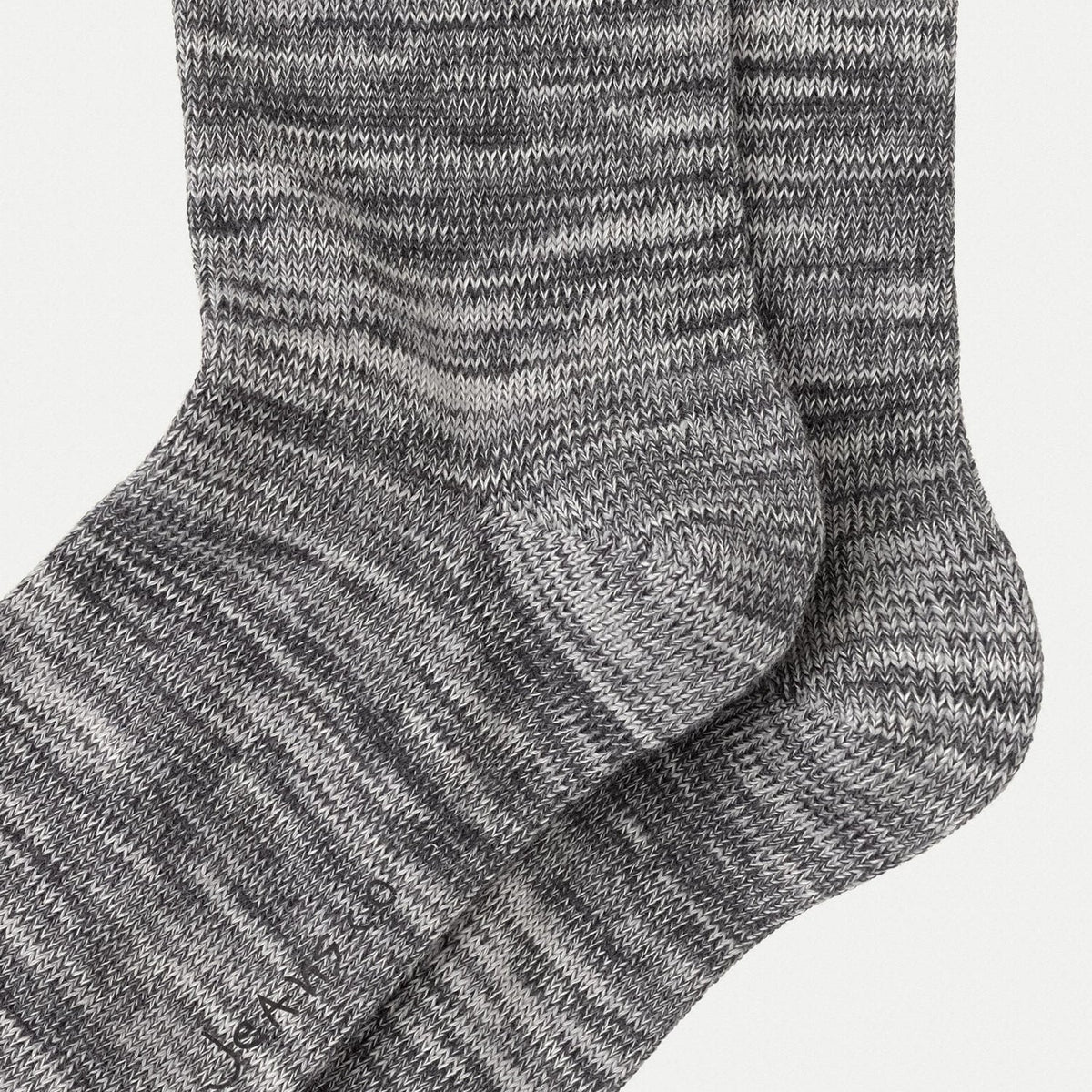 Nudie Jeans Rasmusson Multi Yarn Socks: Dark Grey