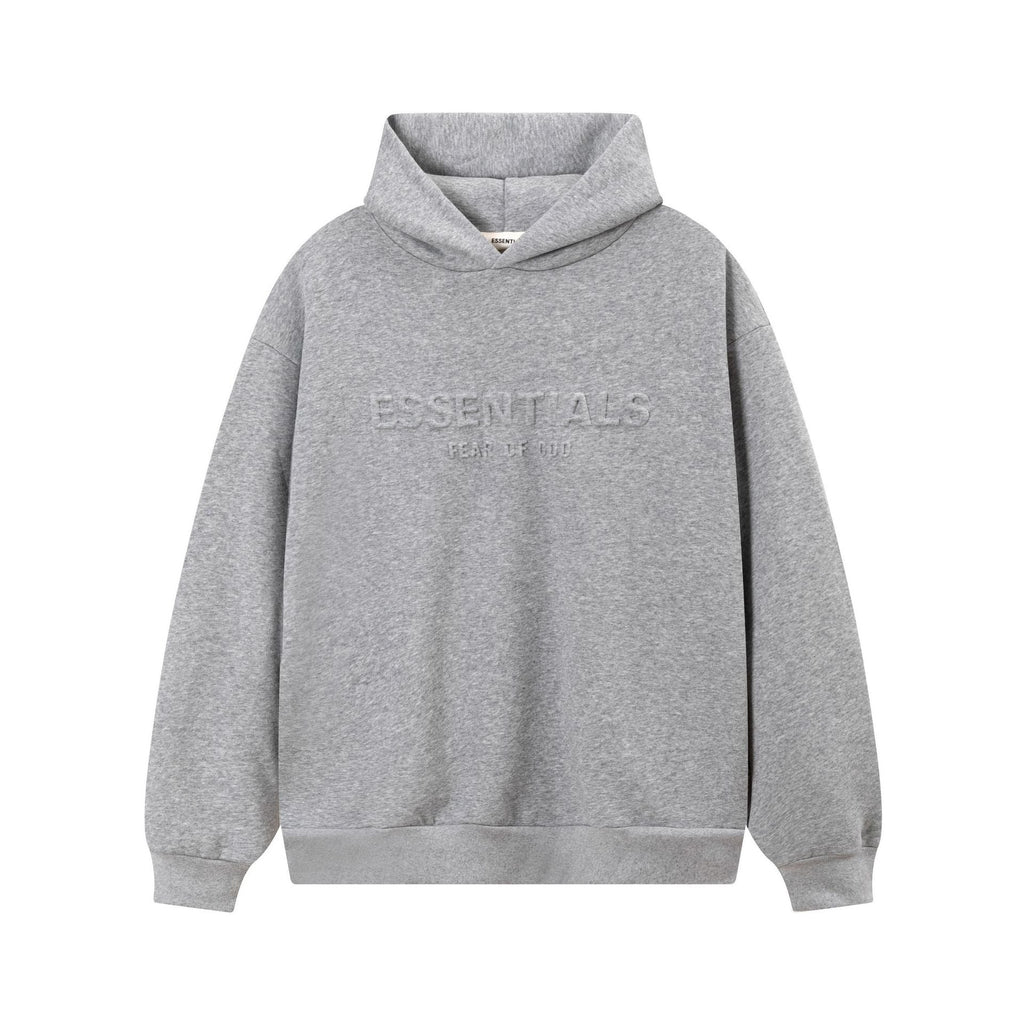 Fear of God Embossed Letter Fleece Lined Pullover Hoodie