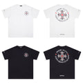 Chrome Heart T Shirts Red Cross Sanskrit Letter Short Sleeve T-Shirt