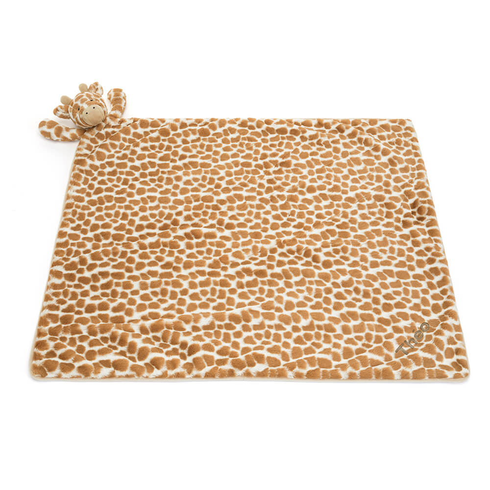 Personalized Bashful Giraffe Blankie