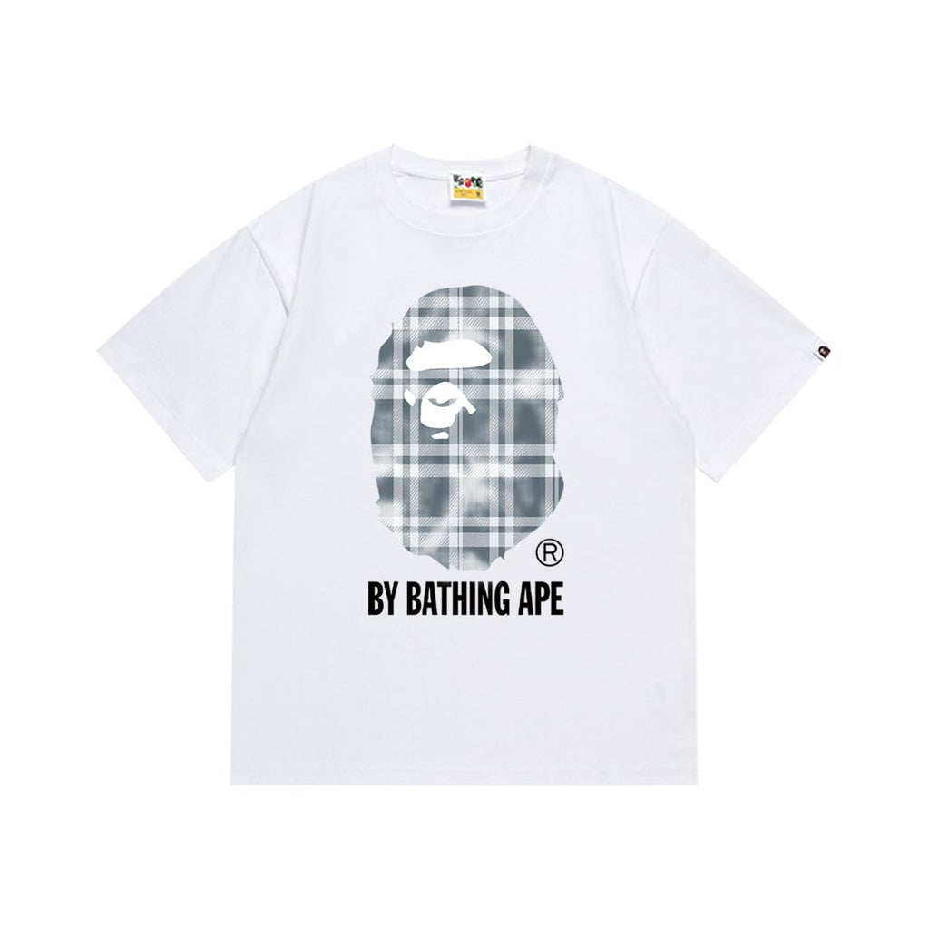BAPE Plaid Graphic Short-Sleeve T-Shirt