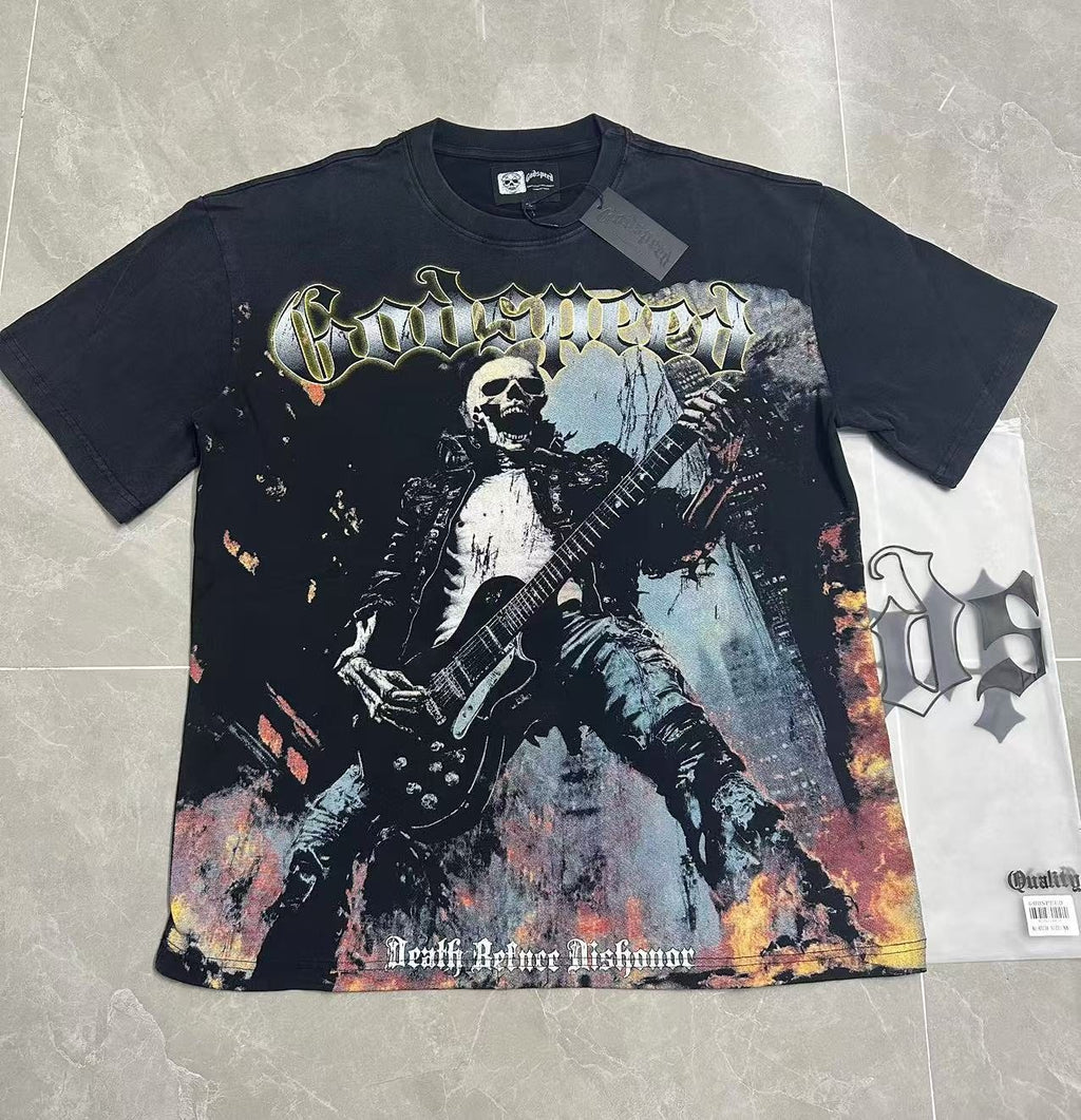 Godspeed Death Before Dishonor Graphic T-Shirt
