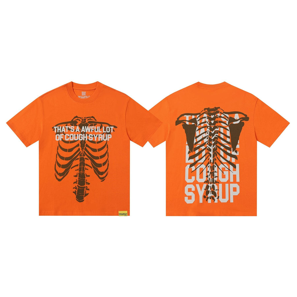 THAT'S A AWFUL LOT OF COUGH SYRUP Ribcage Graphic T-Shirt