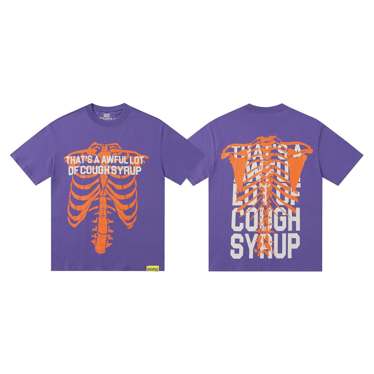 THAT'S A AWFUL LOT OF COUGH SYRUP Ribcage Graphic T-Shirt