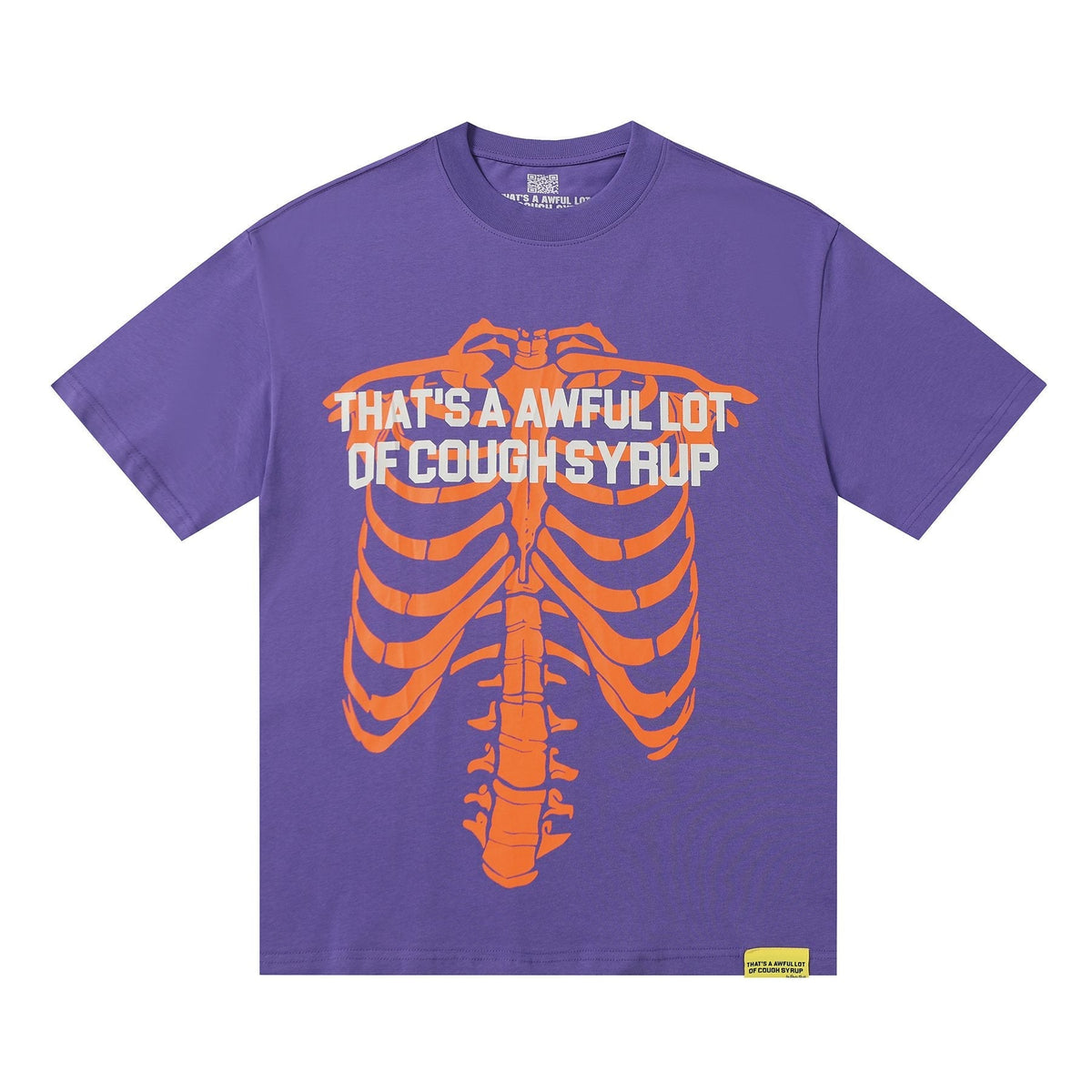 THAT'S A AWFUL LOT OF COUGH SYRUP Ribcage Graphic T-Shirt