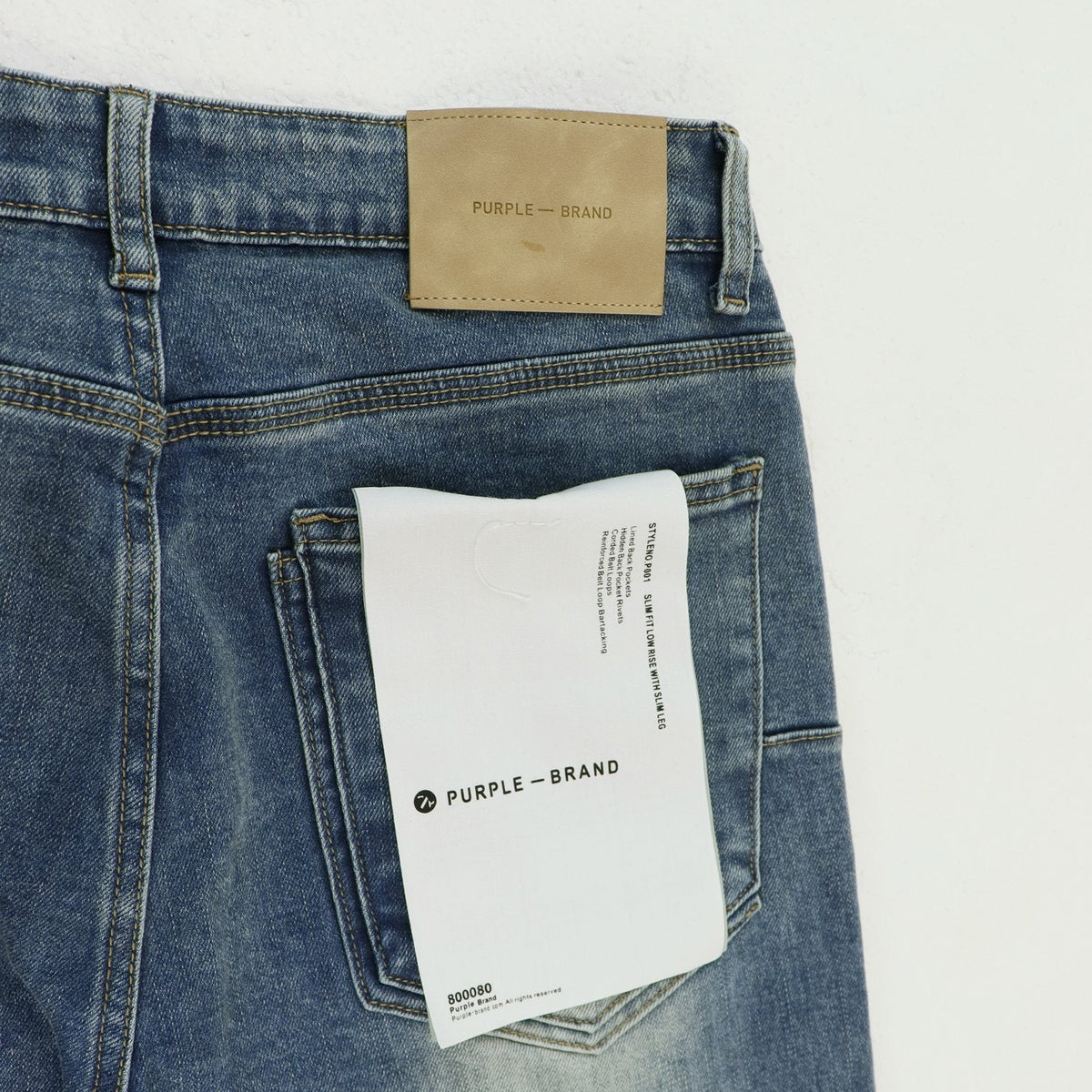 Purple Brand Washed Blue Denim Jeans