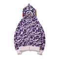 BAPE Purple Camo Shark Full-Zip Hoodie