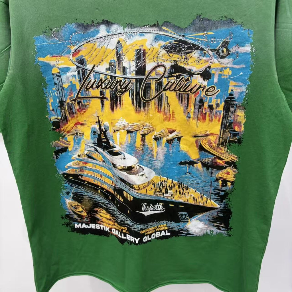 MAJESTIK Luxury Culture Yacht Graphic T-Shirt