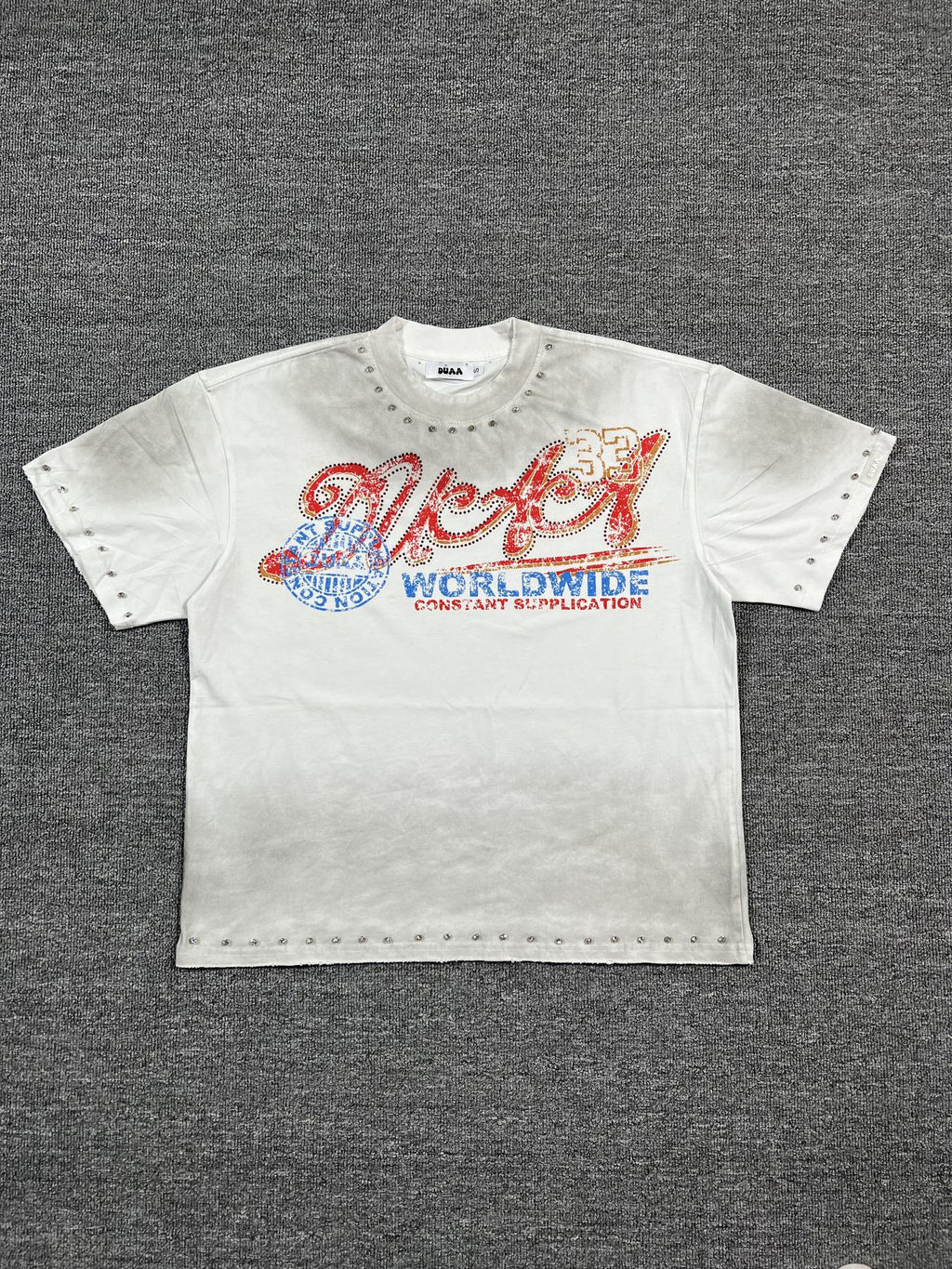 DUAA New Age Studded Graphic T-Shirt