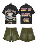 Godspeed Out Of Many Landscape T-Shirt & Shorts Set