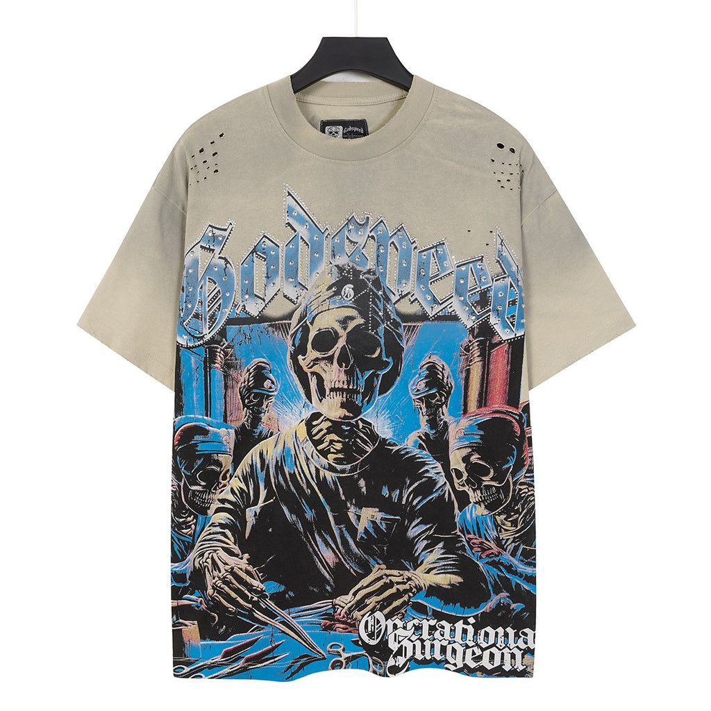 Godspeed Operational Surgeon Distressed Graphic T-Shirt