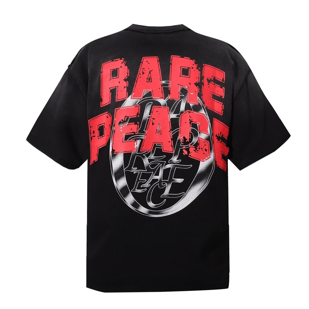 RARE PEACE No Longer Human Skull Graphic T-Shirt