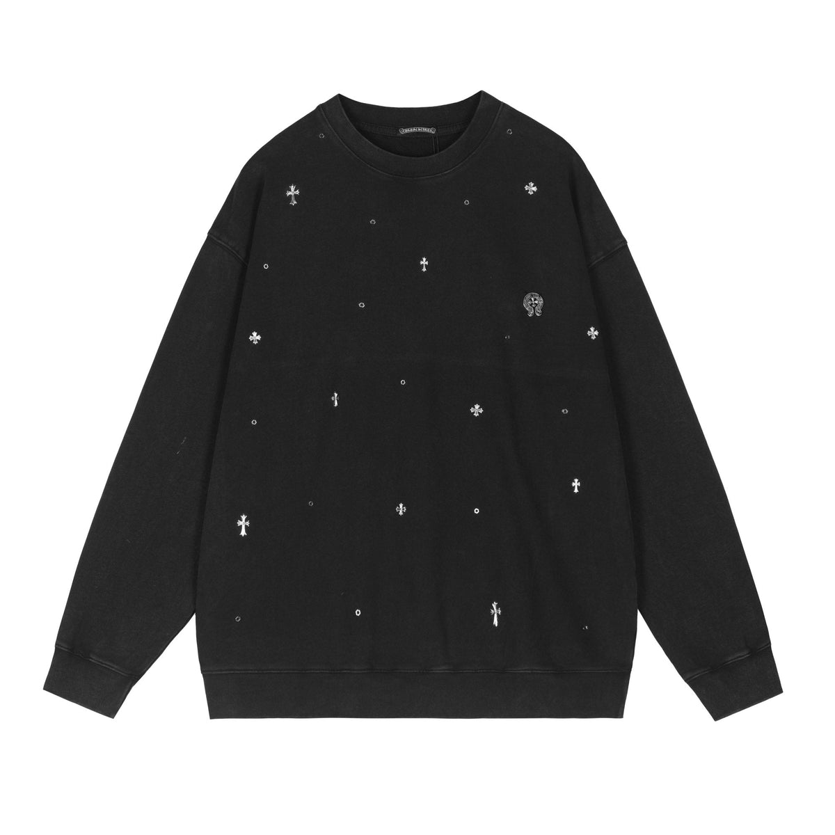 Chrome Hearts Metal Cross Crewneck Sweatshirt