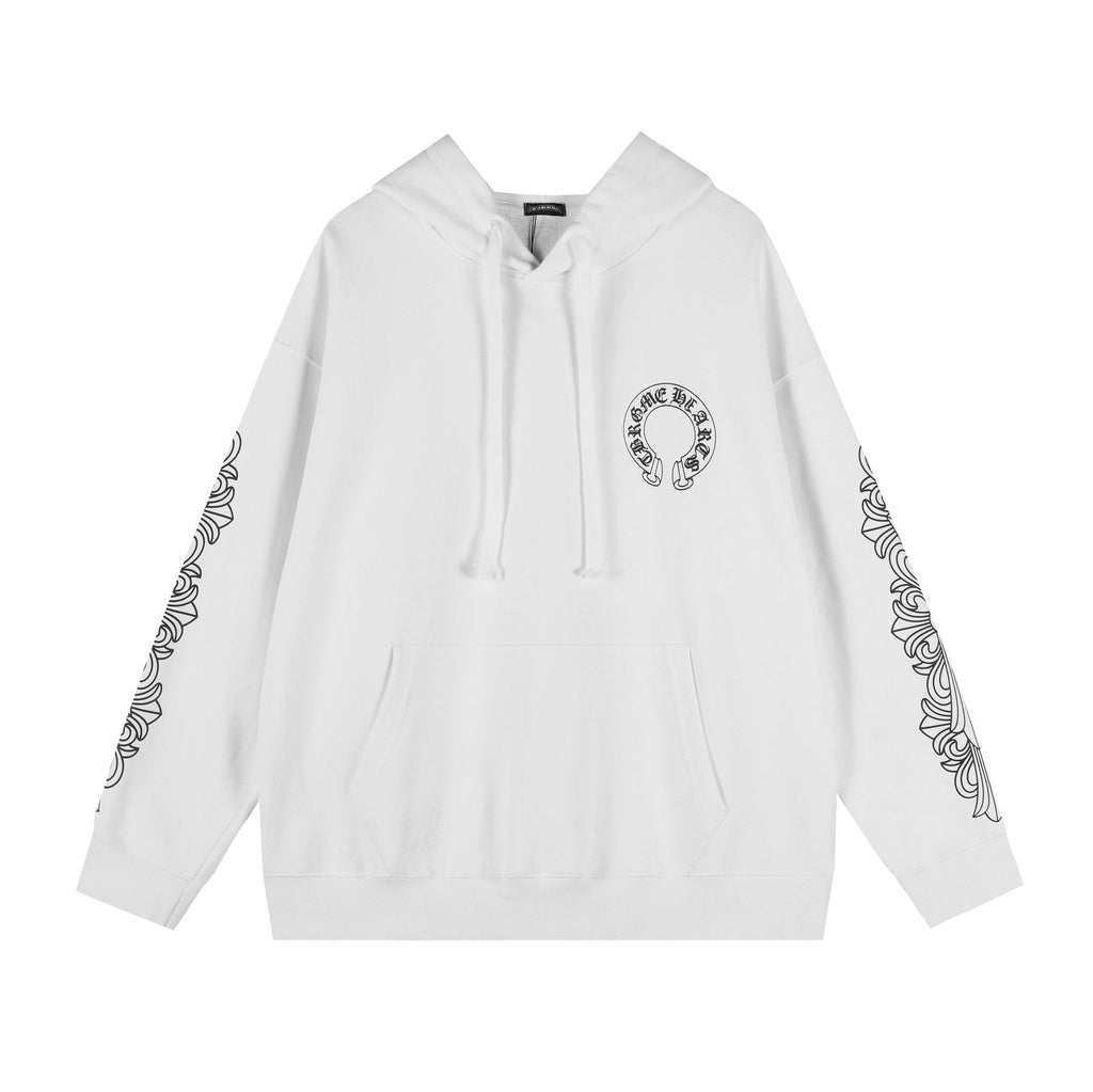 Chrome Hearts Horseshoe Graphic Pullover Hoodie