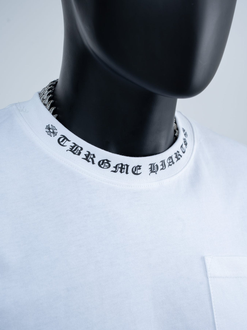 Chrome Hearts Sanskrit Letter Pocket Short-Sleeve T-Shirt