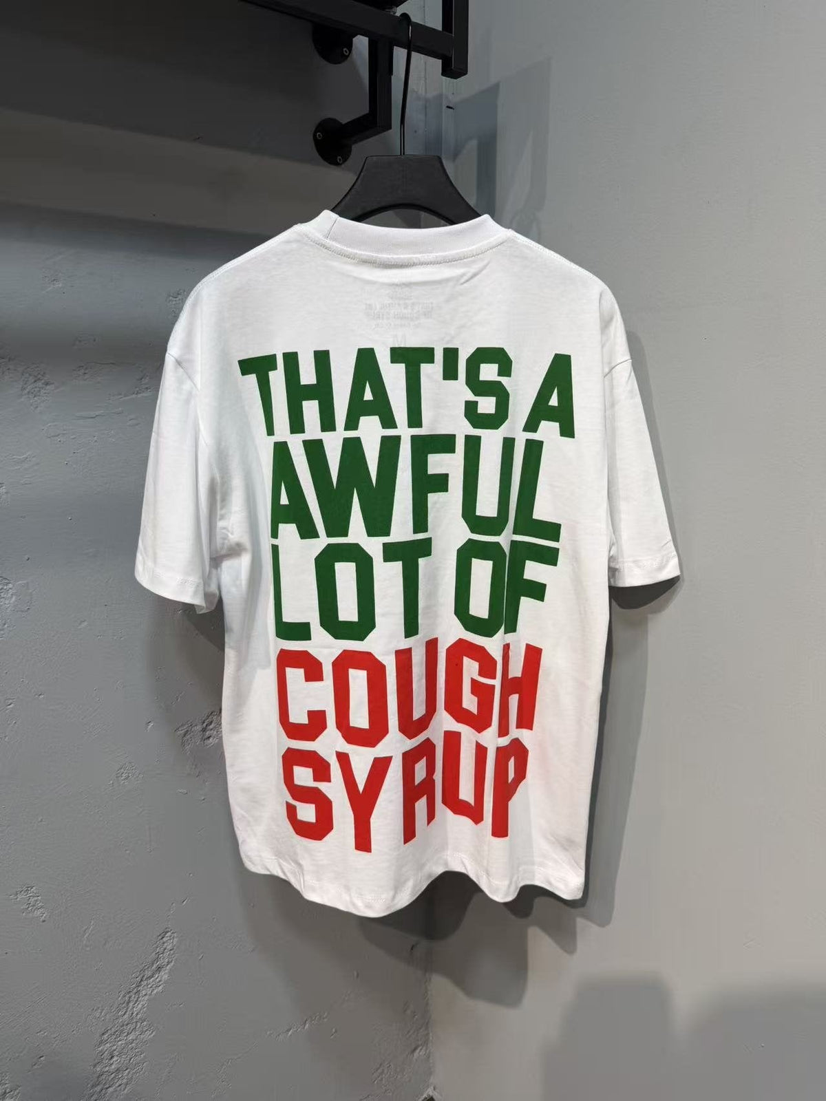 THAT'S A AWFUL LOT OF COUGH SYRUP Bear Graphic T-Shirt