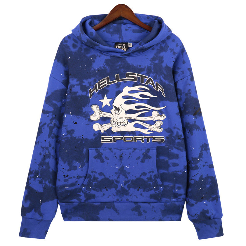Hellstar Sports Tie-Dye Skull Hoodie