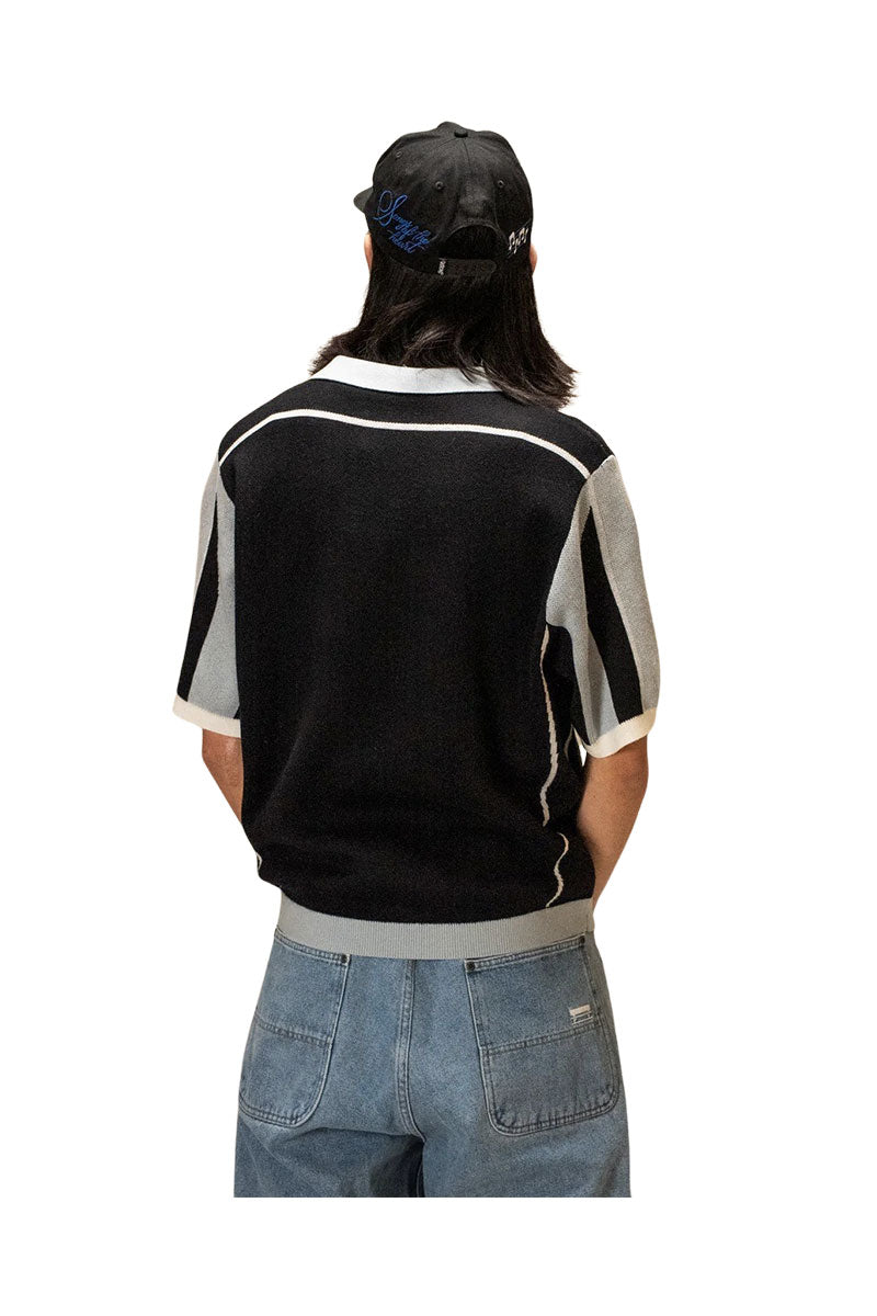 JACKER ACE POLO KNIT Black / Blue