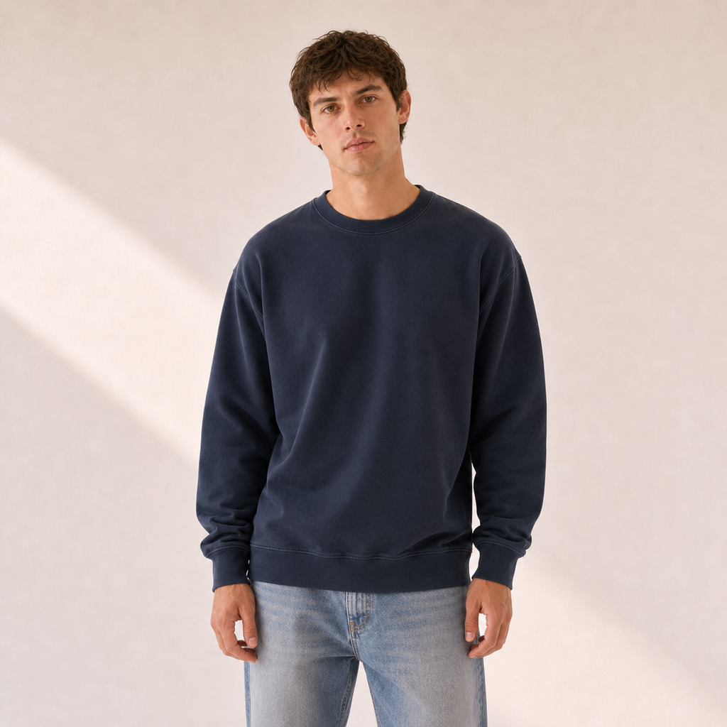 Life Studies Daily Regular Crewneck Sweatshirt: Navy