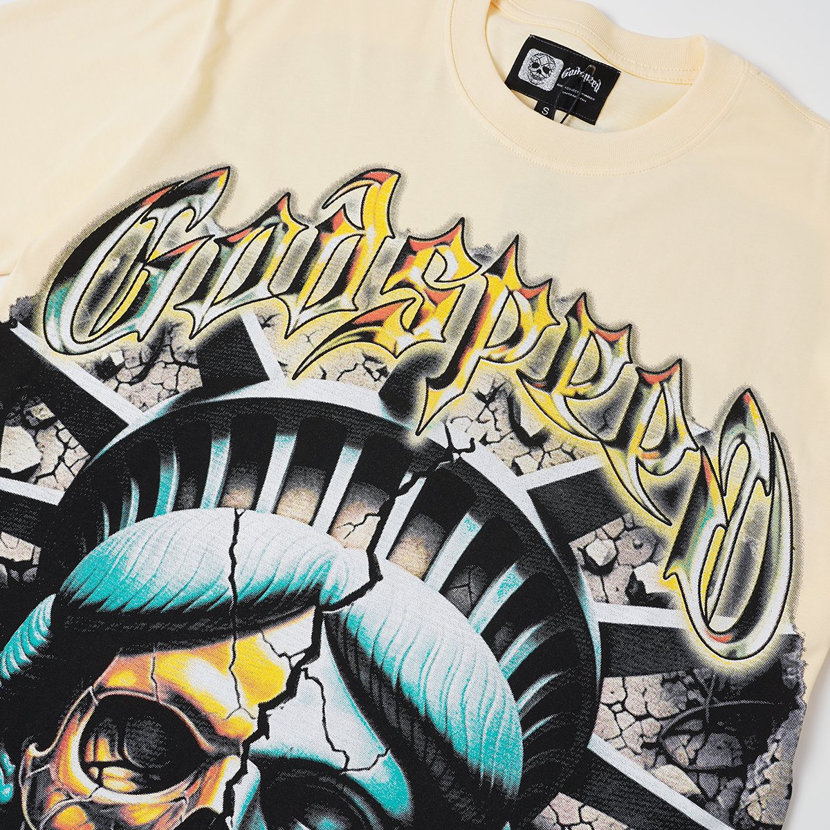 Godspeed Out of Many One Liberty Skull Graphic T-Shirt