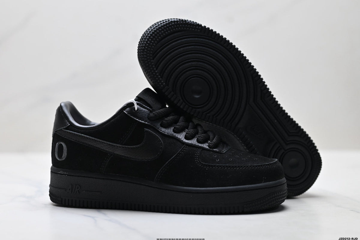 Nike Air Force 1 Low Triple Black Unisex Sneakers Style 15