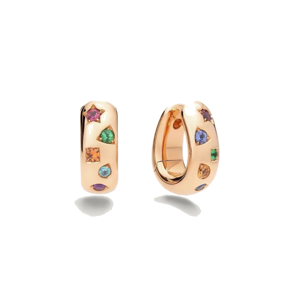 Pomellato Style Iconica Cubic Zirconia 18K Gold-Plated Earrings