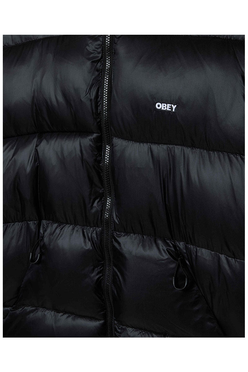 OBEY STRATUS PUFFER JACKET Black