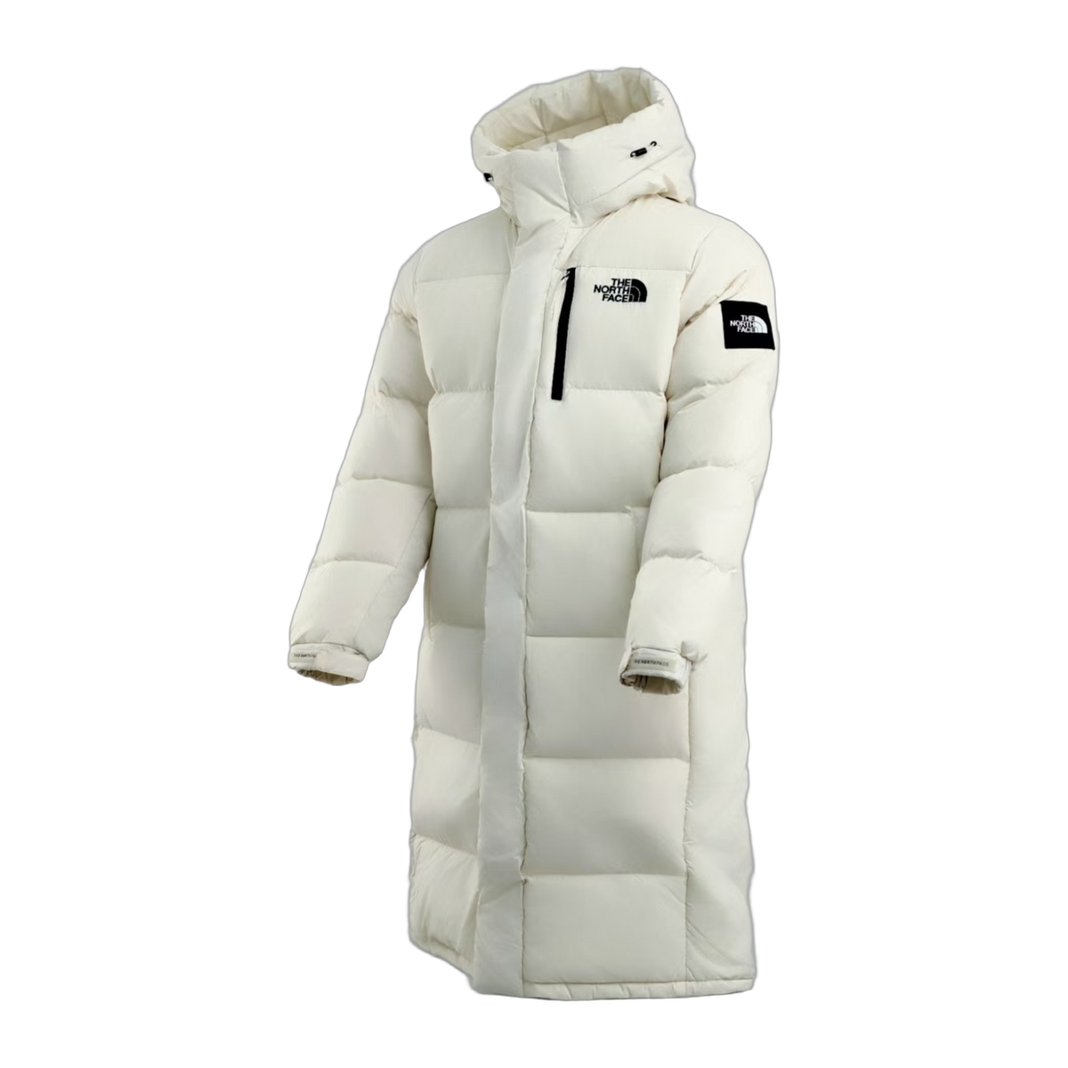 The North Face Color-Block Long Down Coat | White | Down Insulated