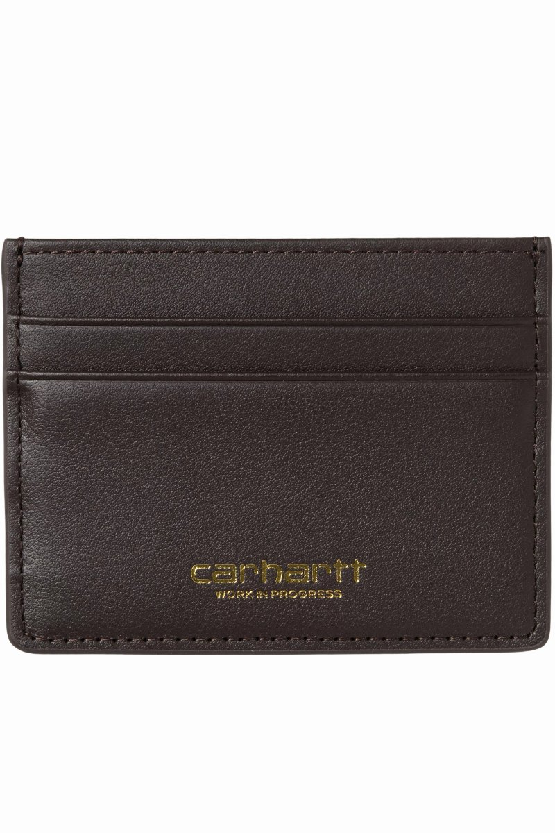 CARHARTT WIP VEGAS CARDHOLDER Tobacco / Gold