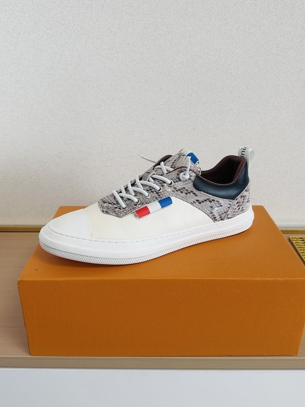 Louis Vuitton Men's Patterned-Panel Low-Top Sneakers