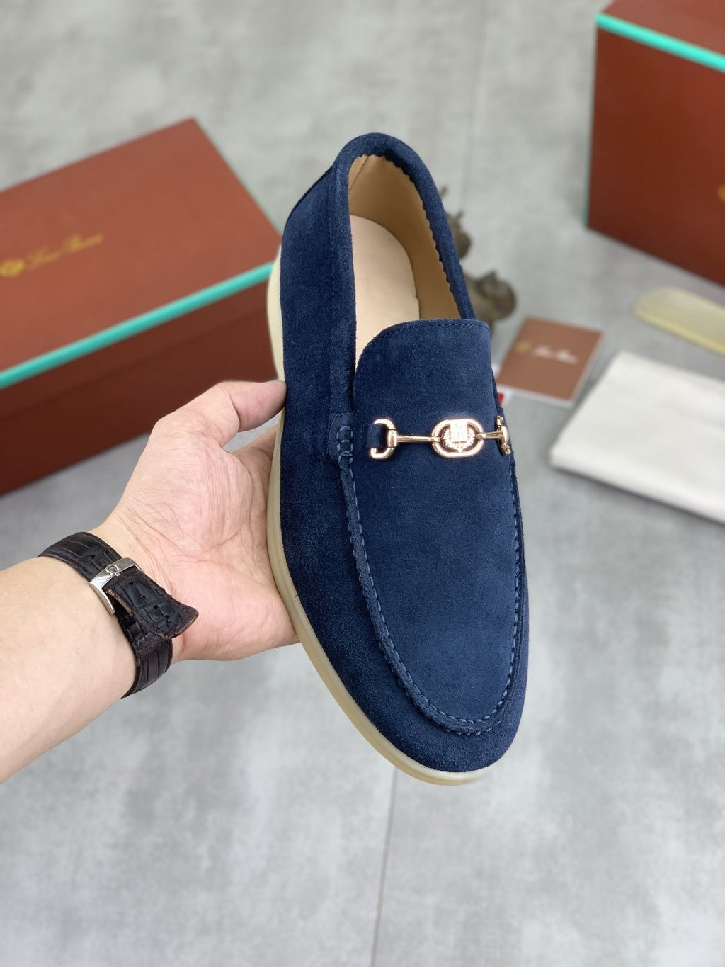 Loro Piana Bit Loafers