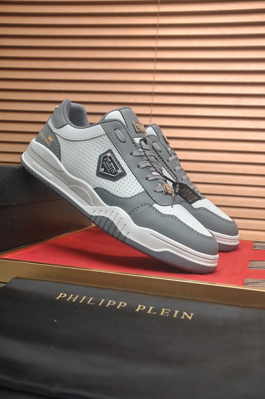 Philipp Plein Paneled Low-Top Sneakers