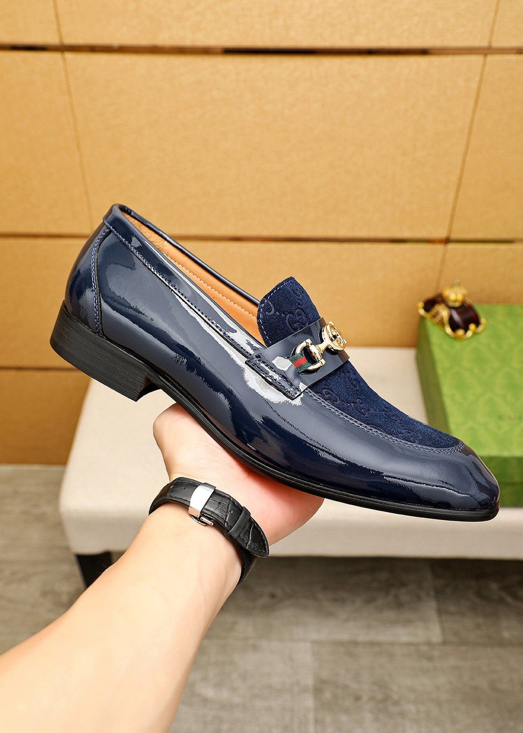 Gucci Glossy Bit Loafers