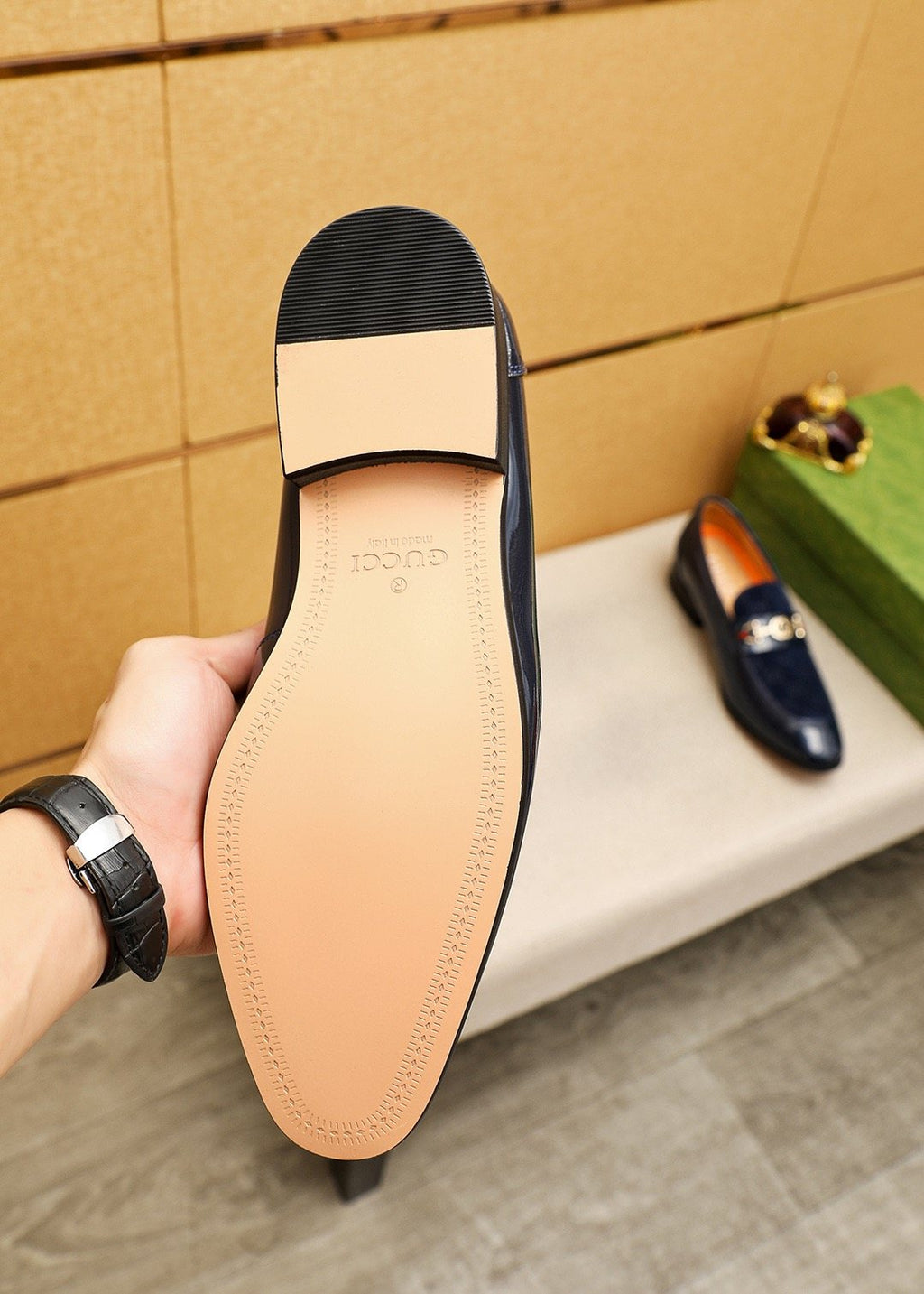 Gucci Glossy Bit Loafers