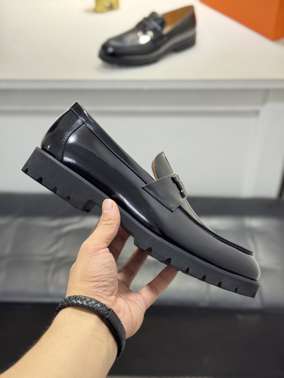 Hermès Men's Lug Sole Loafers