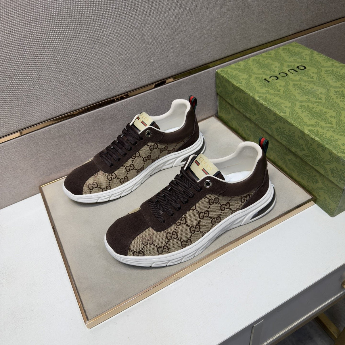 Gucci Patterned Low-Top Sneakers