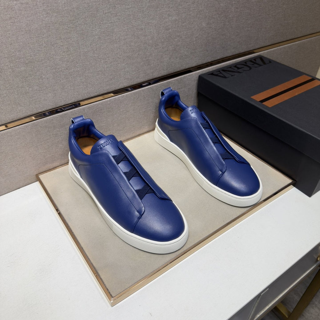 Zegna Men's Low-Top Slip-On Sneakers
