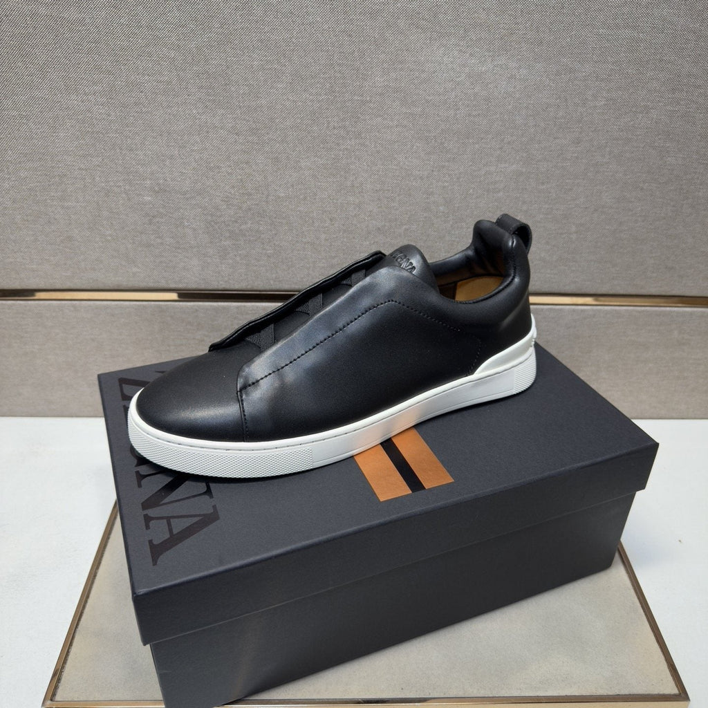 Zegna Men's Low-Top Slip-On Sneakers