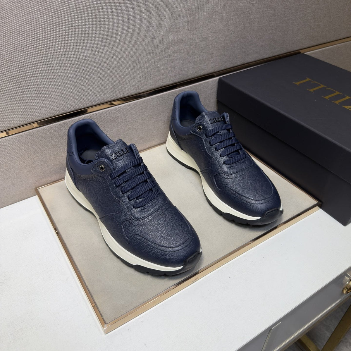ZILLI Panel-Detail Lace-Up Sneakers