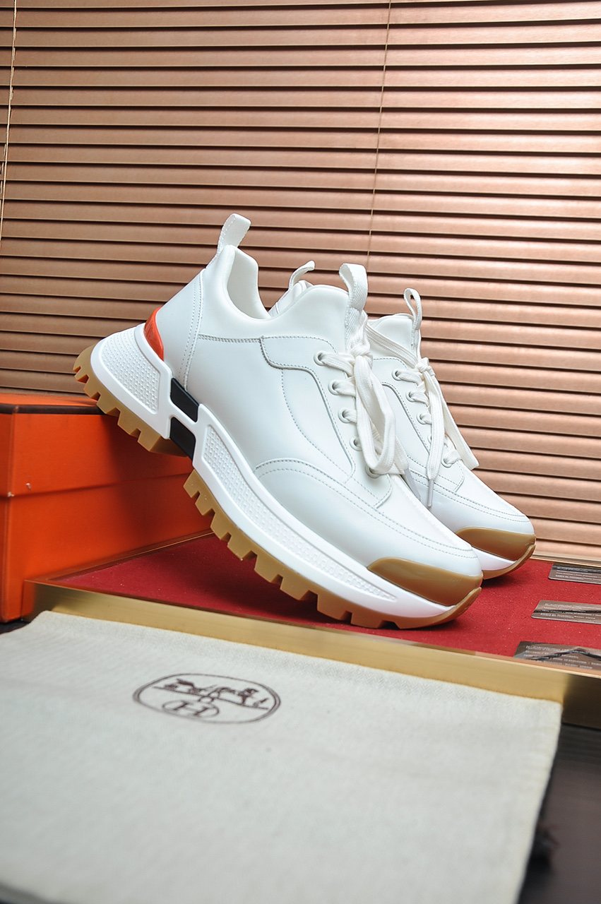 Hermès Paneled Chunky Sneakers