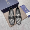 Dior Patterned Vamp Loafers
