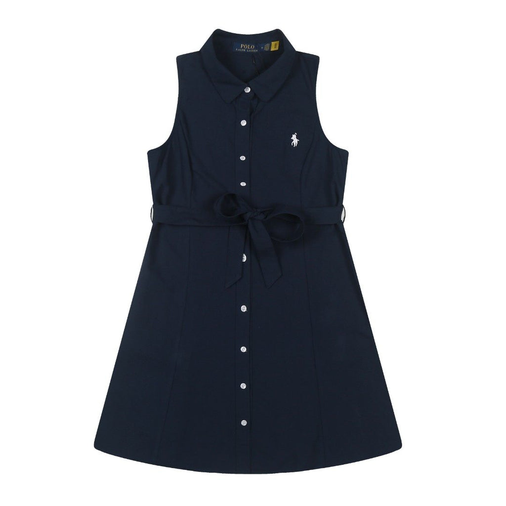 Ralph Lauren Belted Sleeveless Shirt Dress