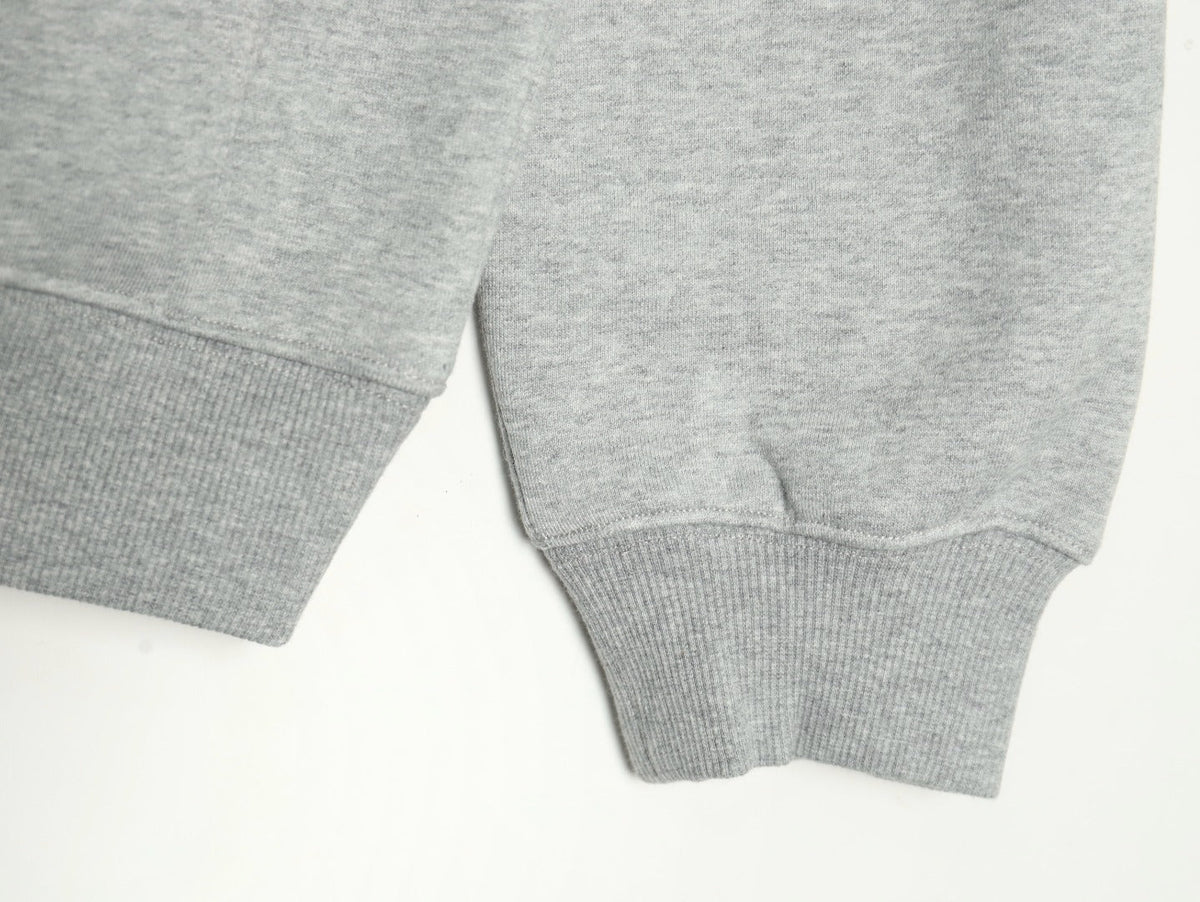 Dior CD Three-Color Badge Embroidered Hoodie - Light Gray