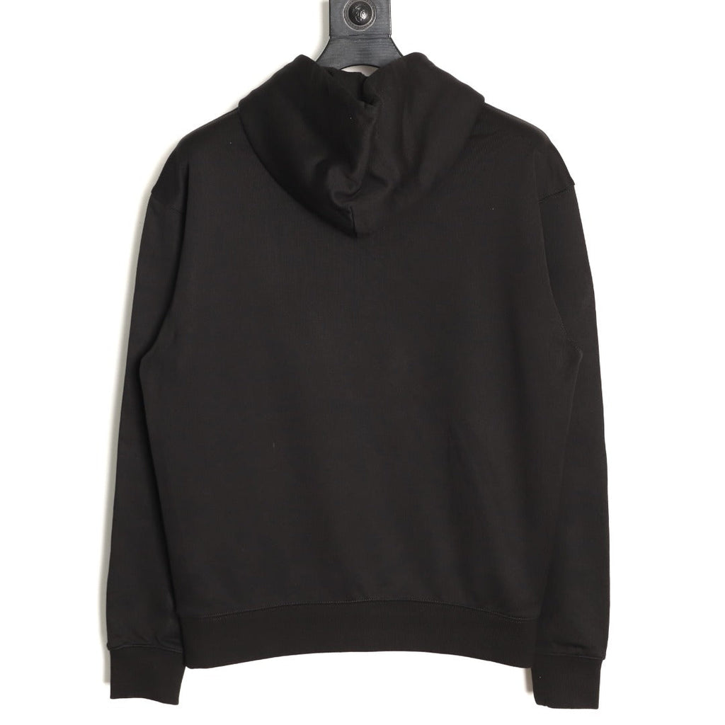 Burberry Equestrian Graphic Pullover Hoodie - Black