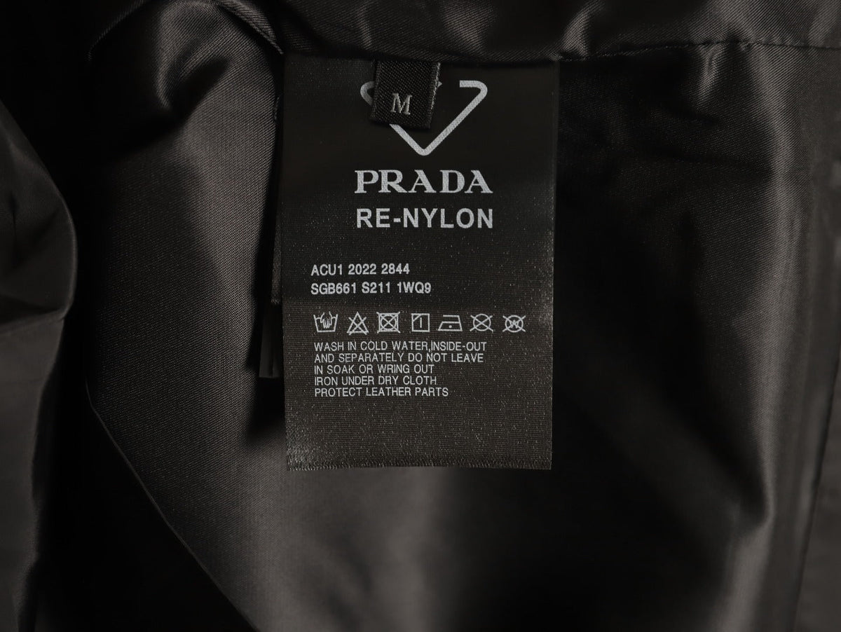 Prada Triangle-Emblem Pocket-Detail Zip Jacket - Black
